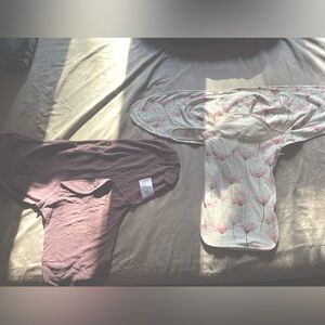 Two for one deal! 2 NWOT Baby swaddle / sleep sack